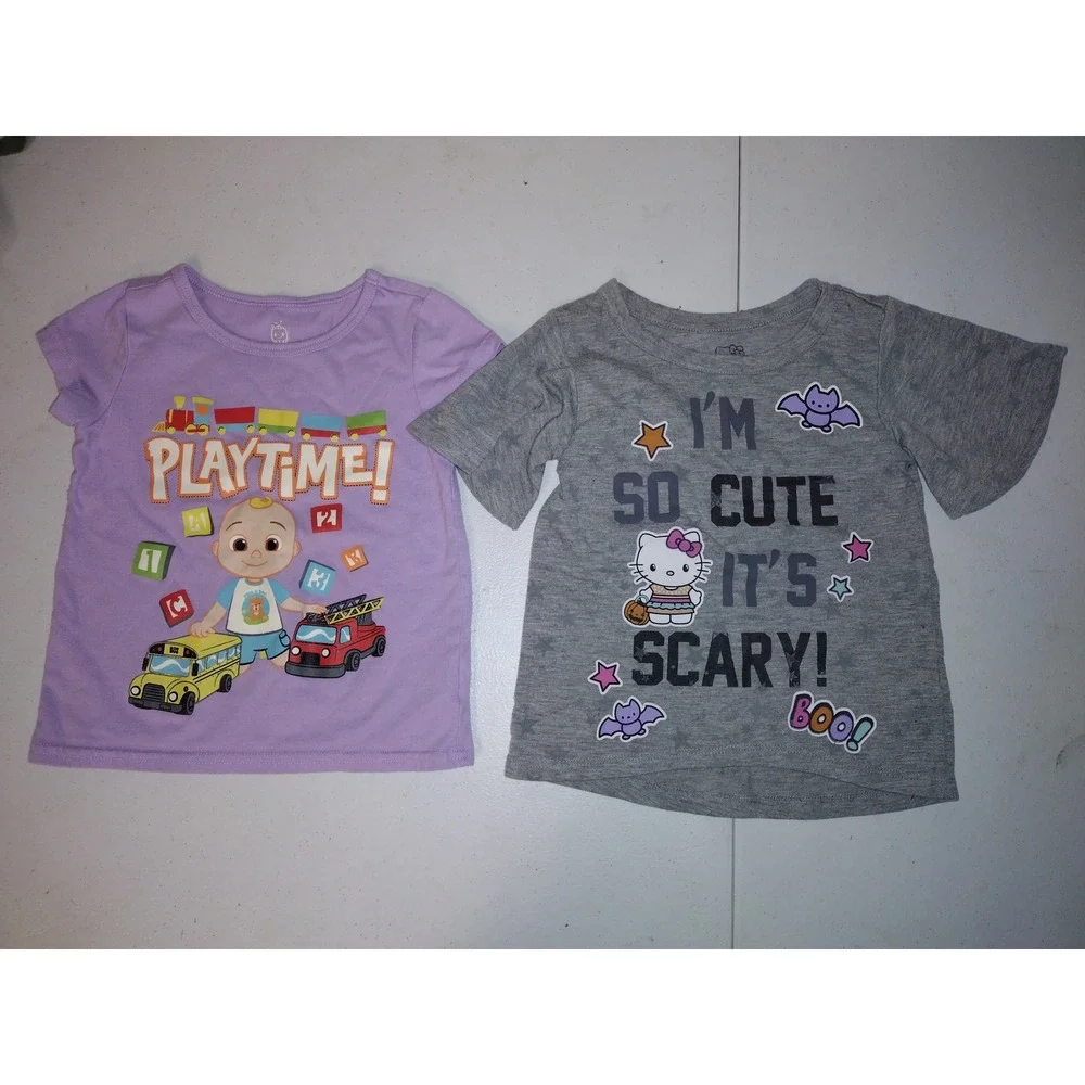 Girls‎ Toddler Top Bundle Floral Plaid 8pc Lot
